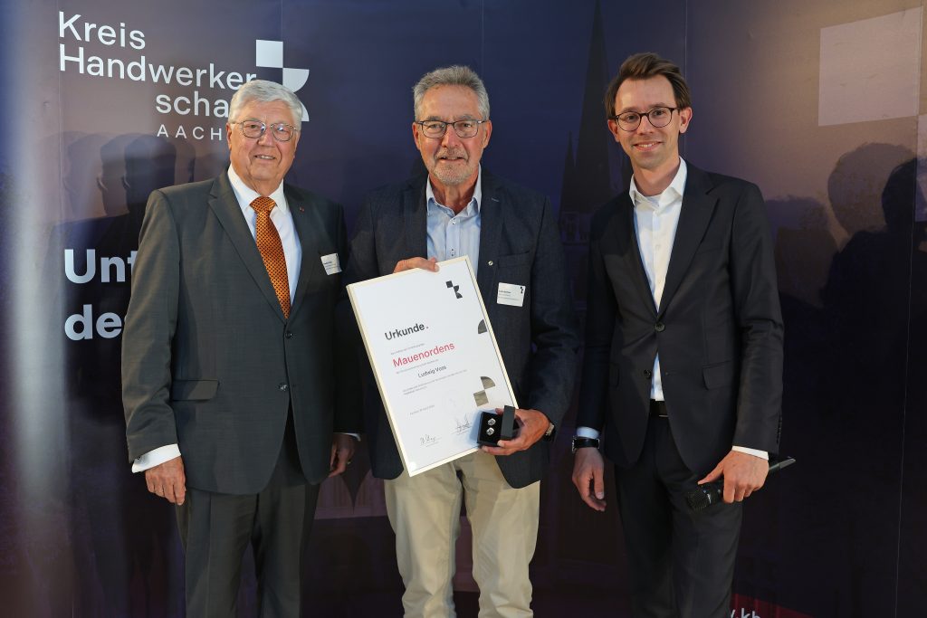 Ludwig Voss erhielt den MAuenorden des Aachener Handwerks