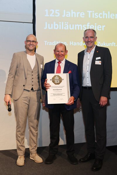 Eduard Brammertz erhielt den Goldenen Meisterbrief.